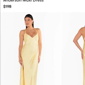 Show Me Your MuMu Anderson Yellow Maxi Dress